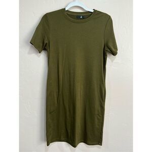 Olive Green T-shirt Dress